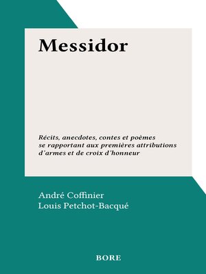 cover image of Messidor